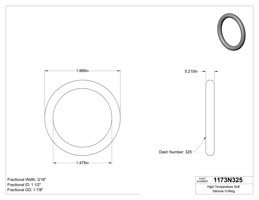 Technical drawing - 1173N325